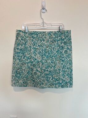 Ripskirt Hawaii Wrap Skirt  XL Length 2 Teal Floral Tropical Coverup Beach Swim
